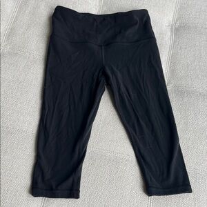 Athleta Black Elation Crop Leggings